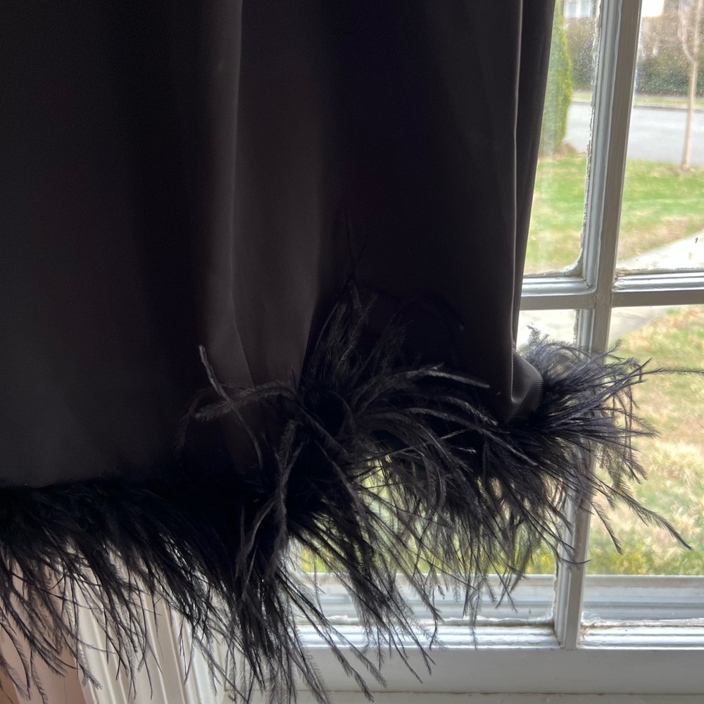 Amanda Uprichard Marianna Feather-trim Dress - Picture 5 of 6